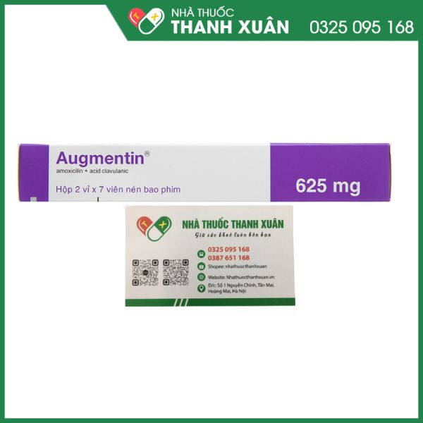 Augmentin 625mg trị nhiêmx trùng do vi khuẩn